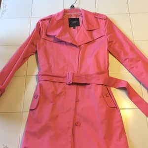 Gorgeous spring Talbots  pink raincoat